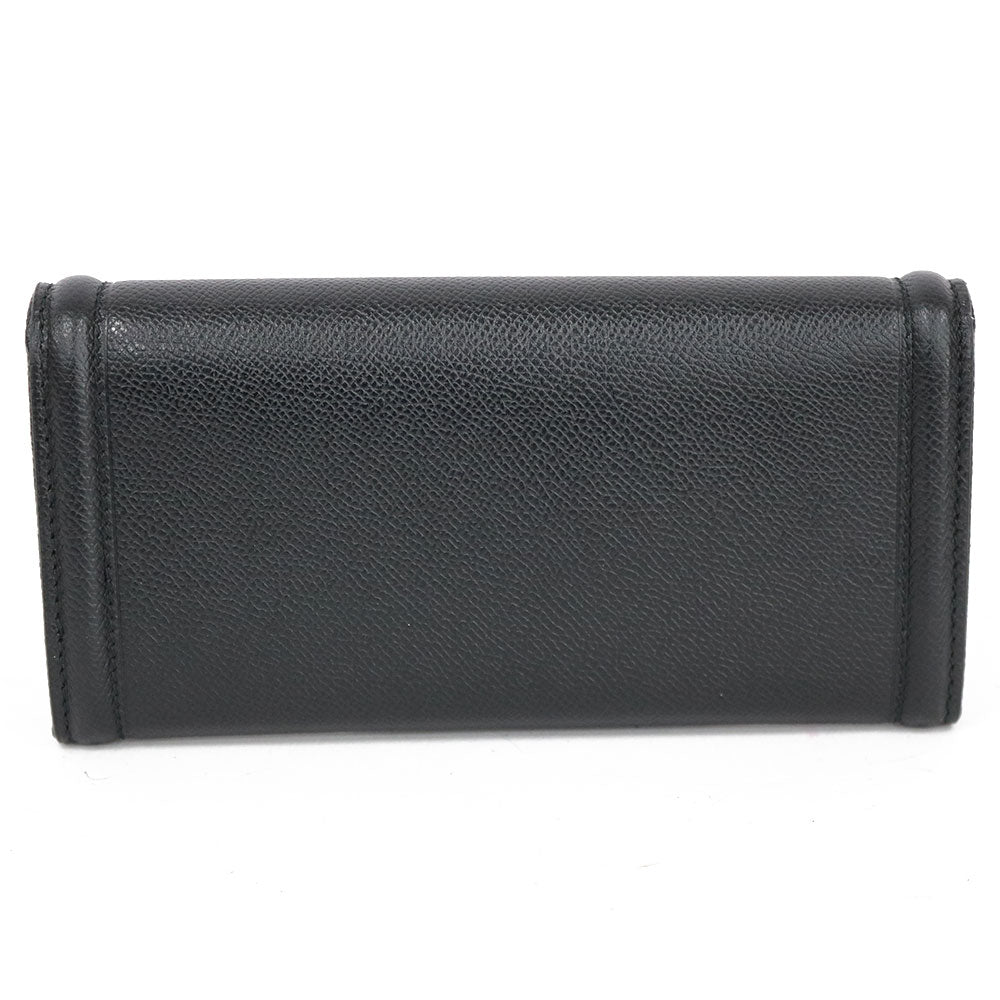 Used] Salvatore Ferragamo Long Wallet Vara Ribbon with Pass Case