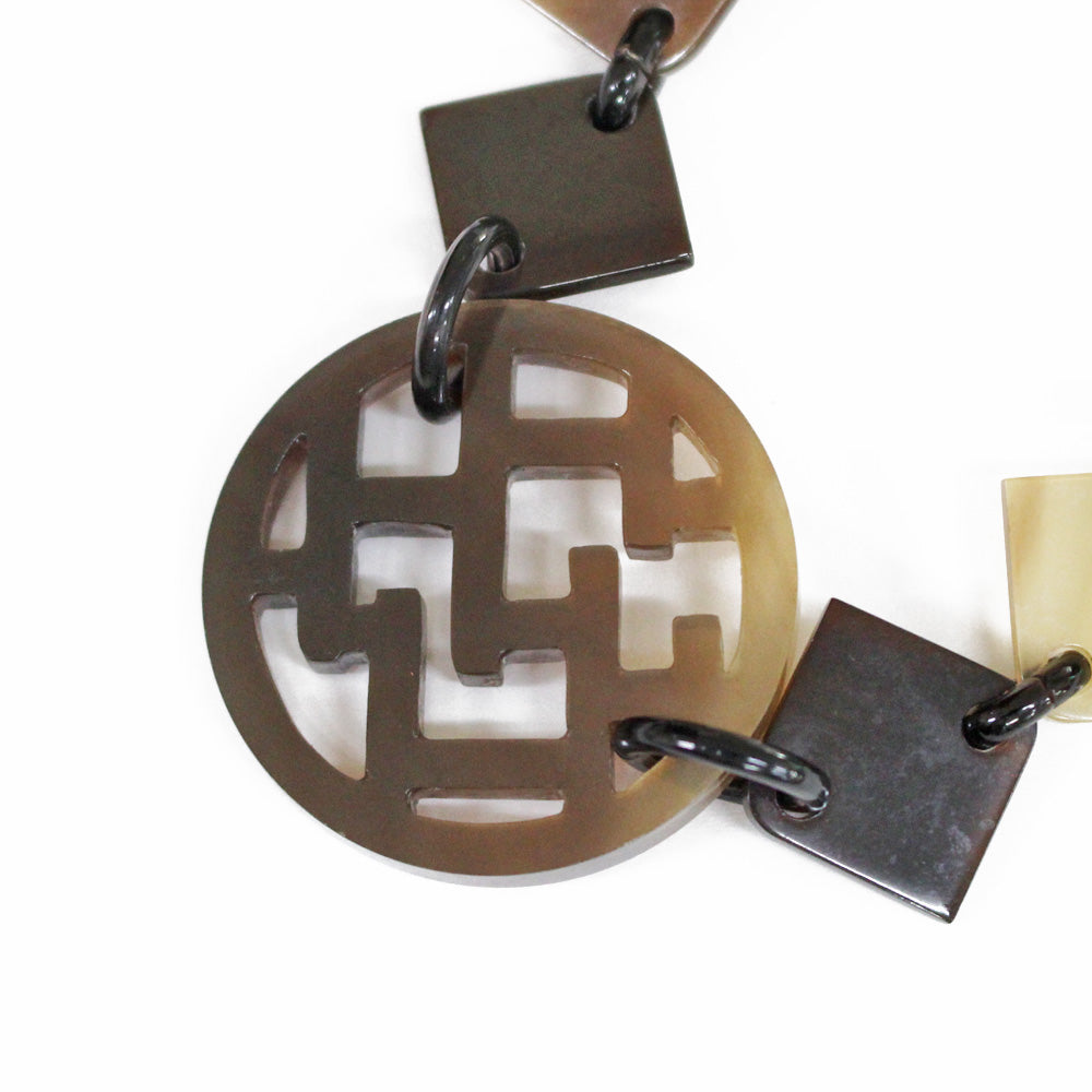 HERMES バッファローホーン　ロカイユ Hermes HERMES Necklace Buffalo Horn Women's Used – 【公式