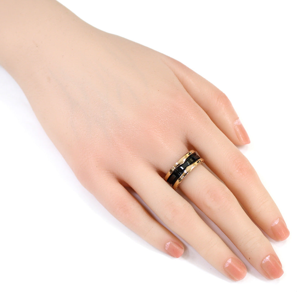 ブルガリ B-zero.1 ビーゼロワン 3バンドリング ブラックセラミック