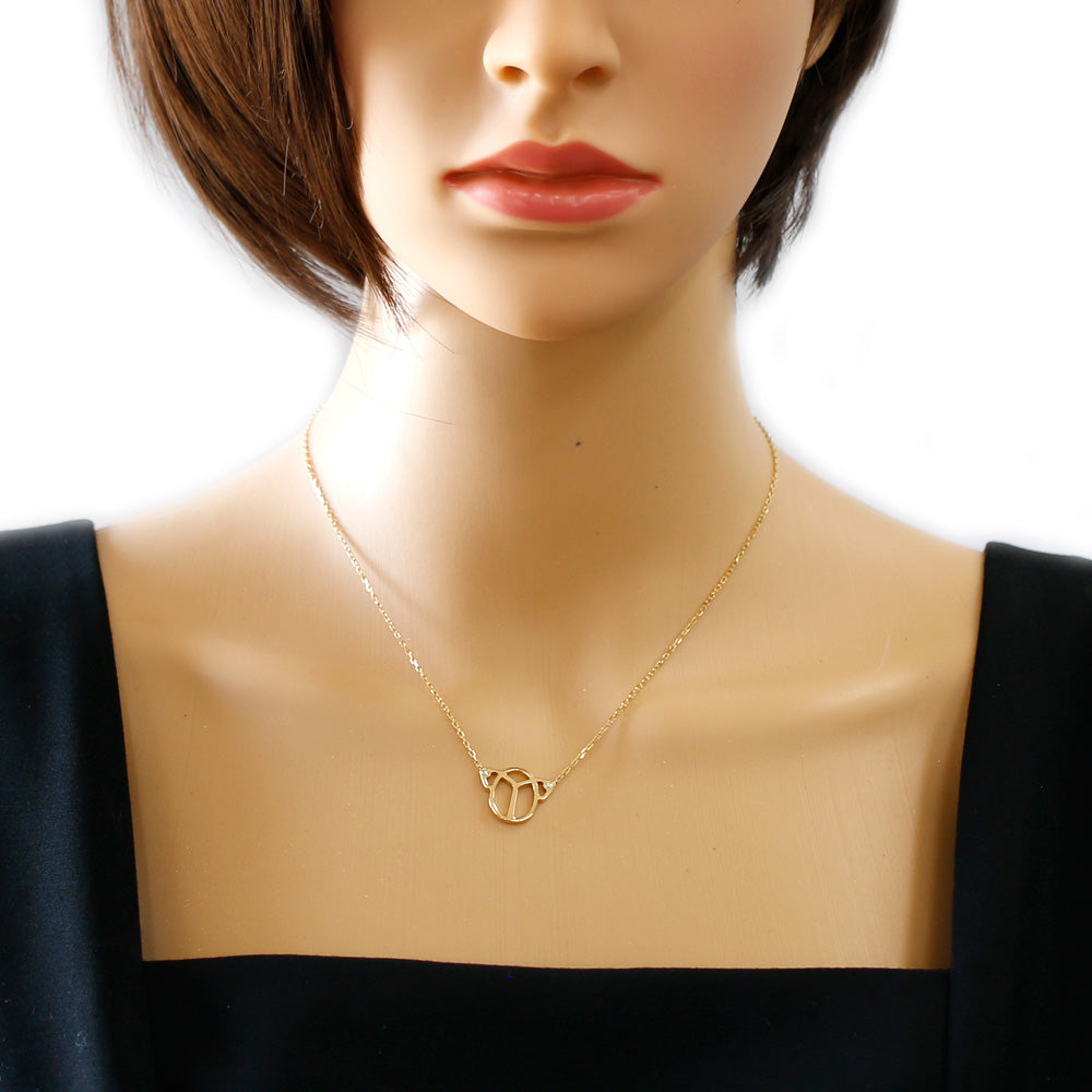 Used] Cartier K18 Necklace Diamond Scarab 18K Gold Women