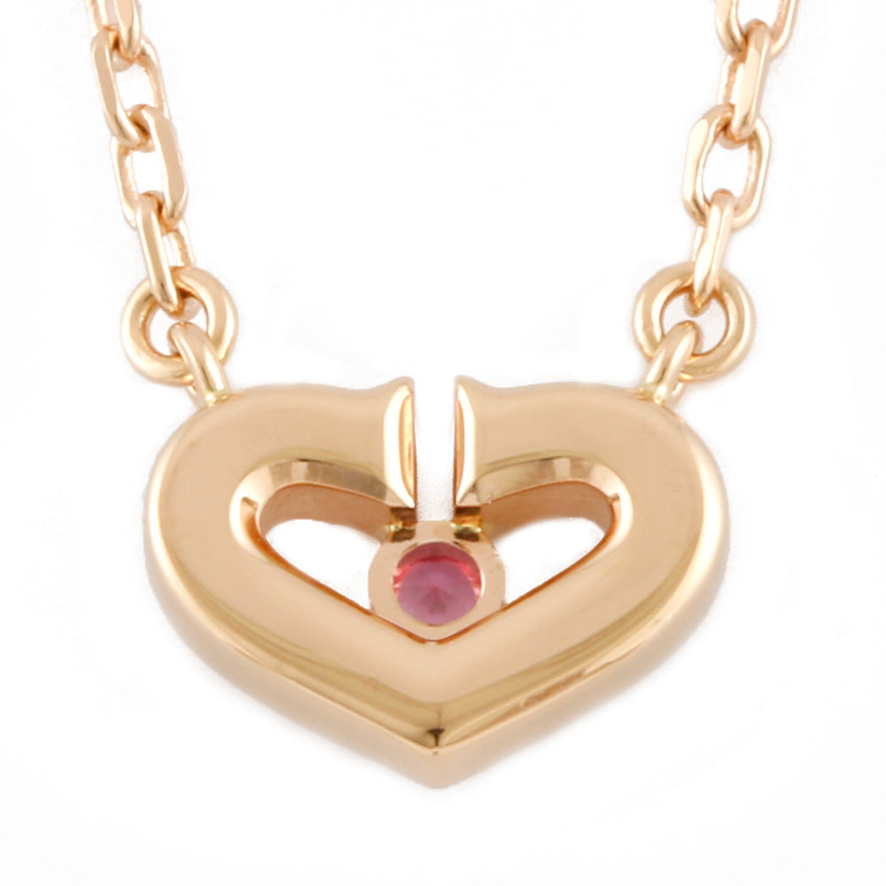 限界値下げ祭】【カルティエ】CARTIER Cハート ネックレス 18金 K18 