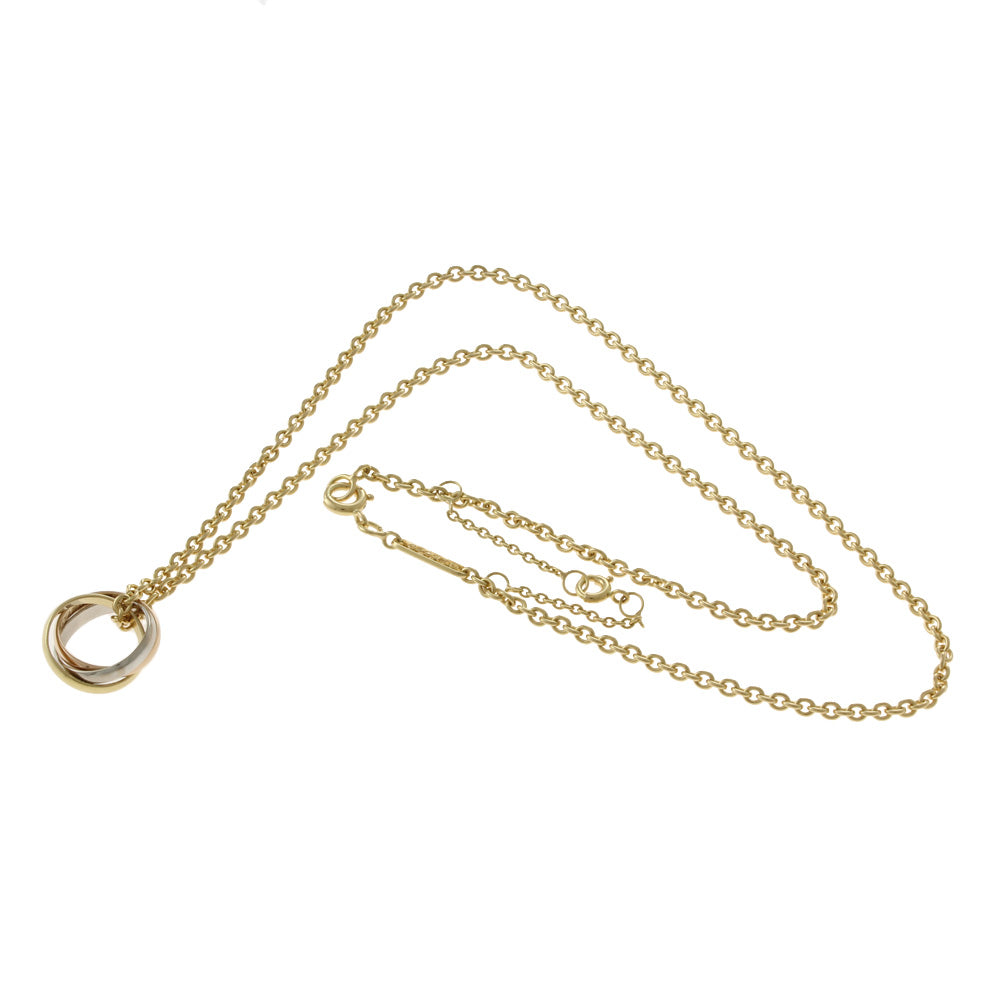 カルティエ CARTIER トリニティ 3カラー ネックレス 18金 K18イエロー