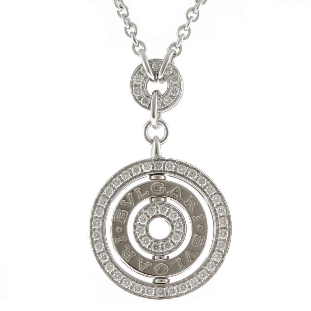 中古】 ブルガリ BVLGARI K18WG ネックレス ダイヤモンド アストラーレ