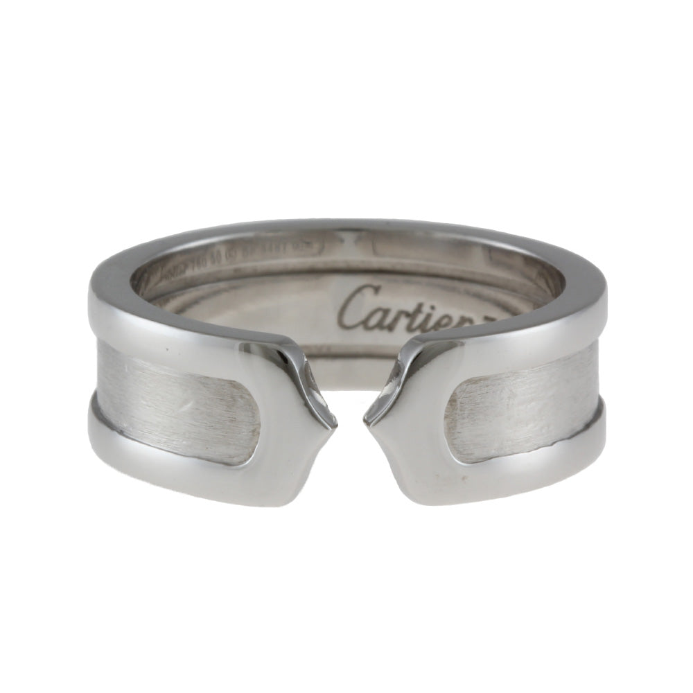 カルティエ CARTIER C2 #50 リング・指輪 10号 18金 K18ホワイト