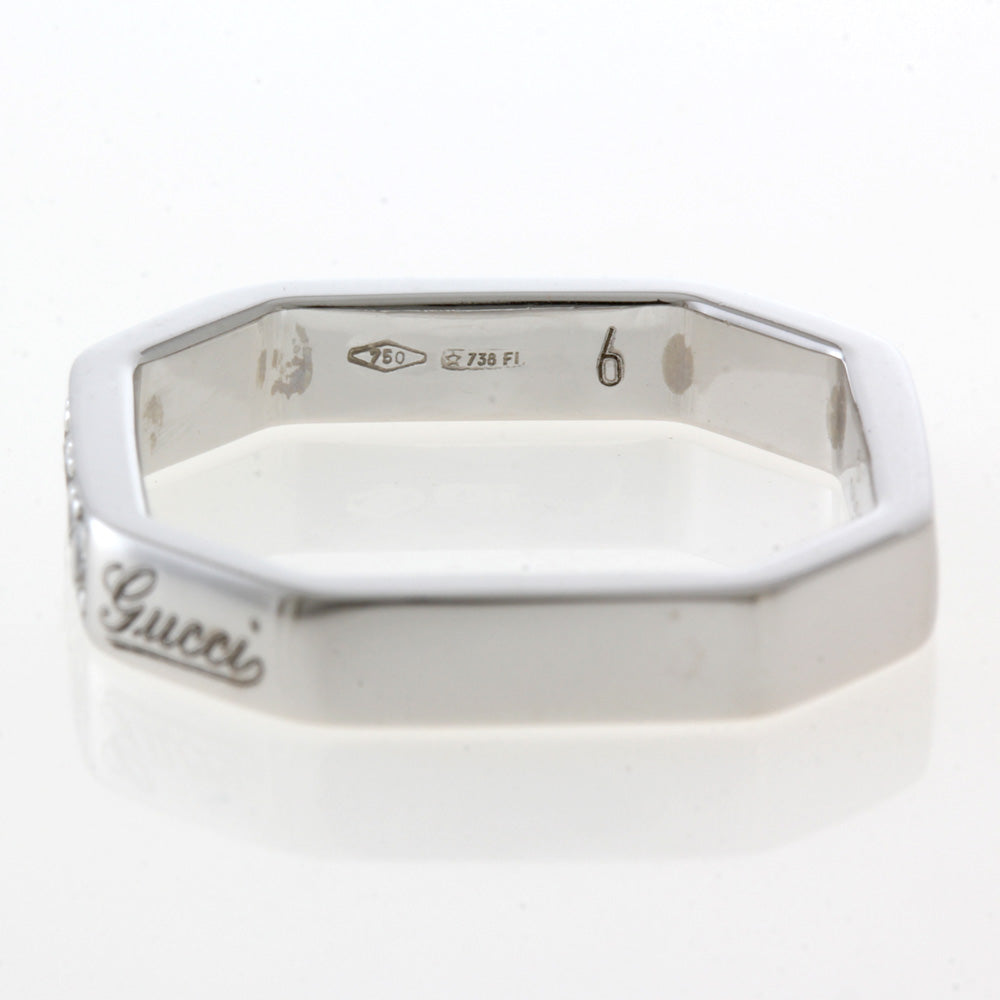 [中古]グッチ オクタゴナルリング 750WG K18WG 12号　指輪 中古]グッチ オクタゴナルリング 750WG K18WG 12号 指輪 2025年