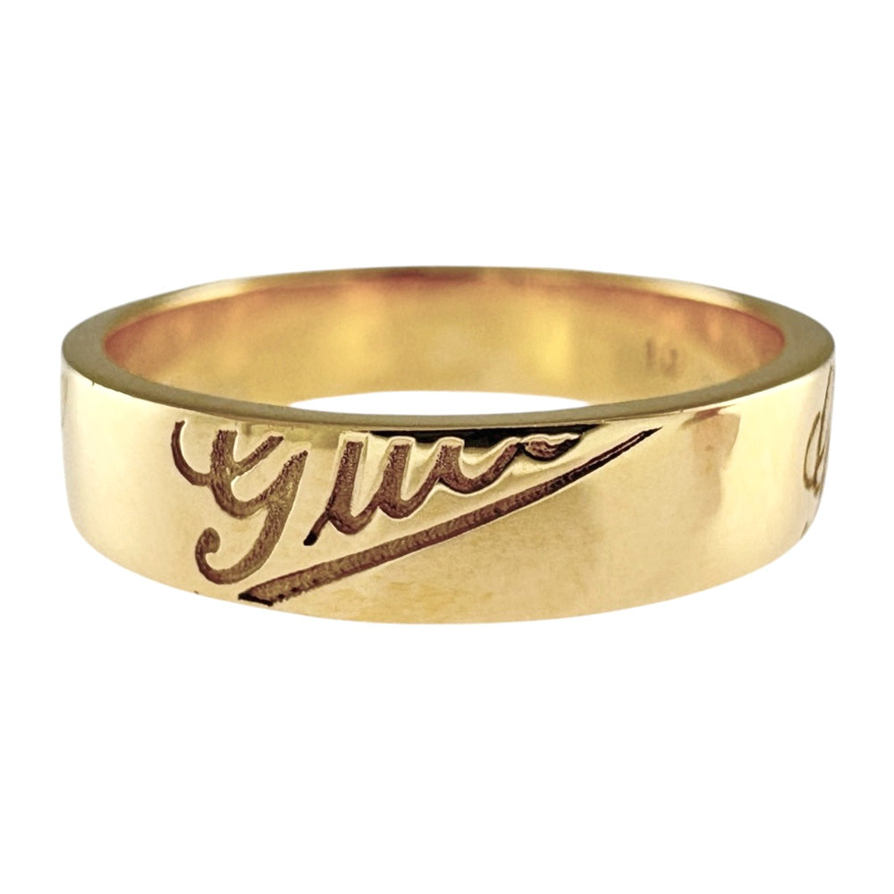 GUCCI グッチ リング 指輪 9.5号 18金 K18イエローゴールド