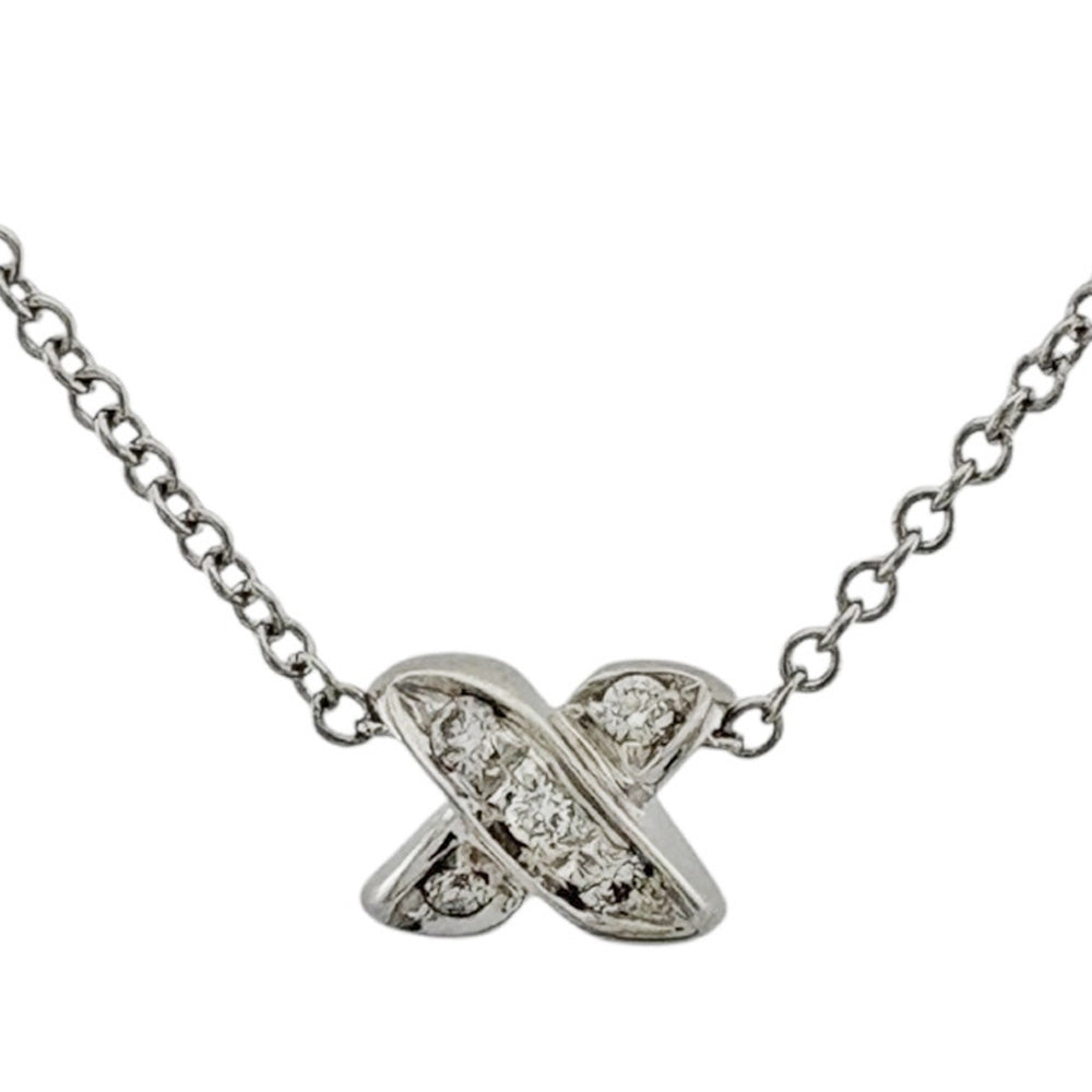 TIFFANY&Co. ティファニー クロスステッチ ネックレス 18金 K18