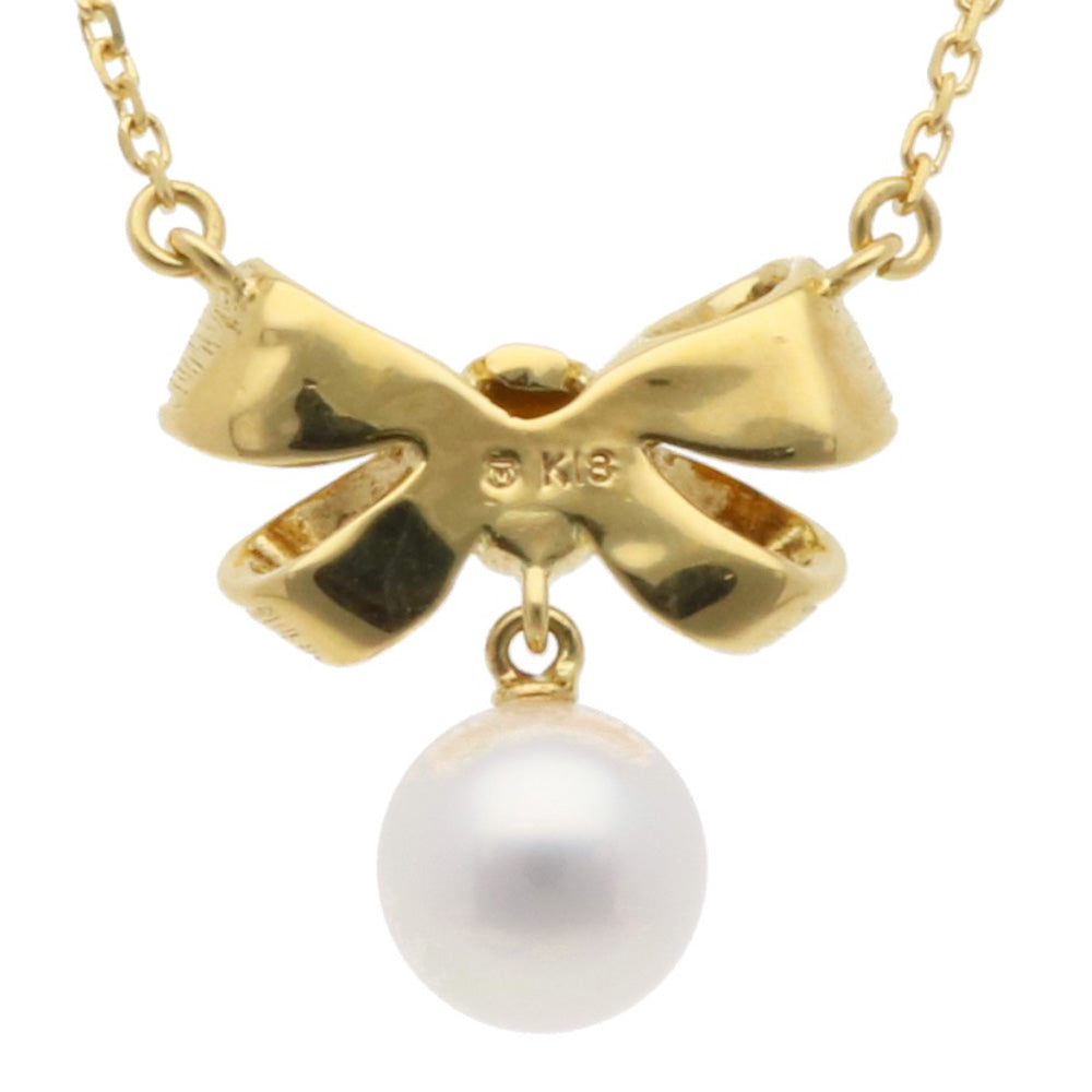 MIKIMOTO ミキモト ネックレス 18金 K18イエローゴールド パール MIKIMOTO ミキモト ネックレス 18金 K18イエローゴールド パール