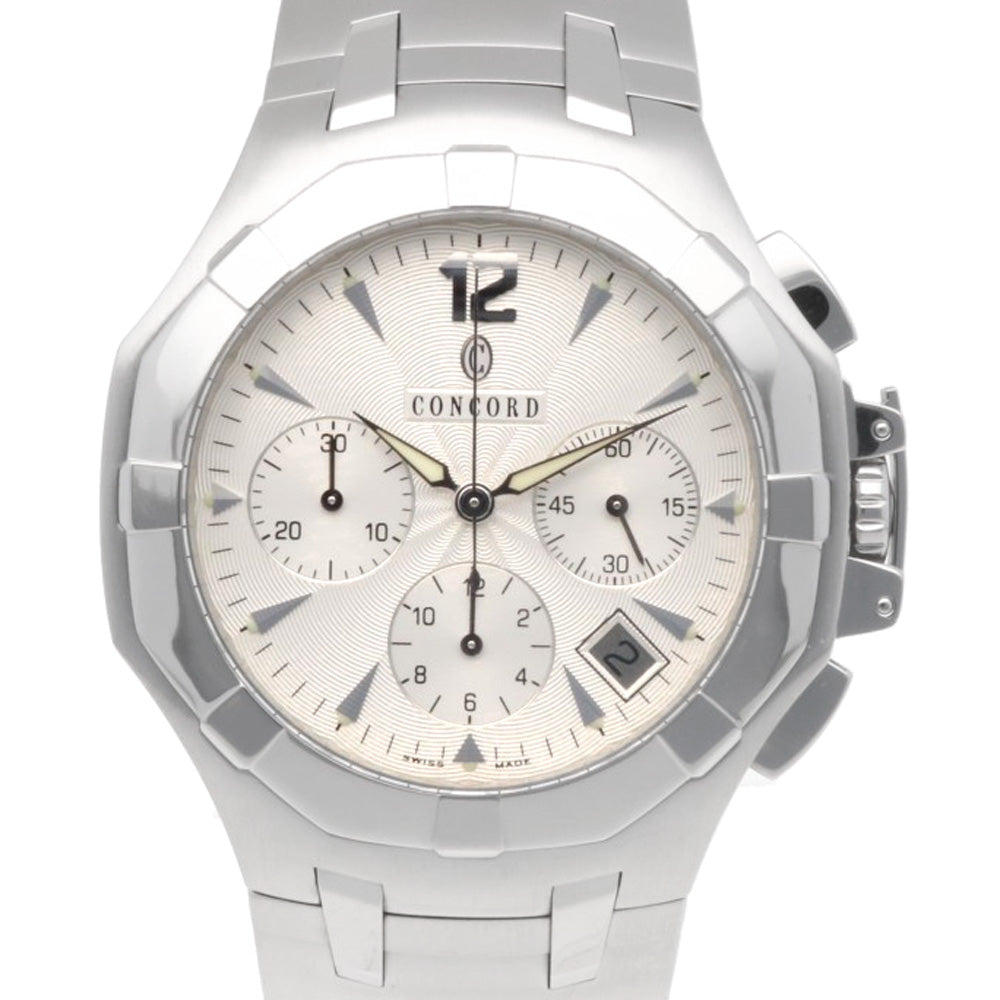 Concord コンコルド サラトガ クロノ 腕時計 ステンレススチール 14.H7