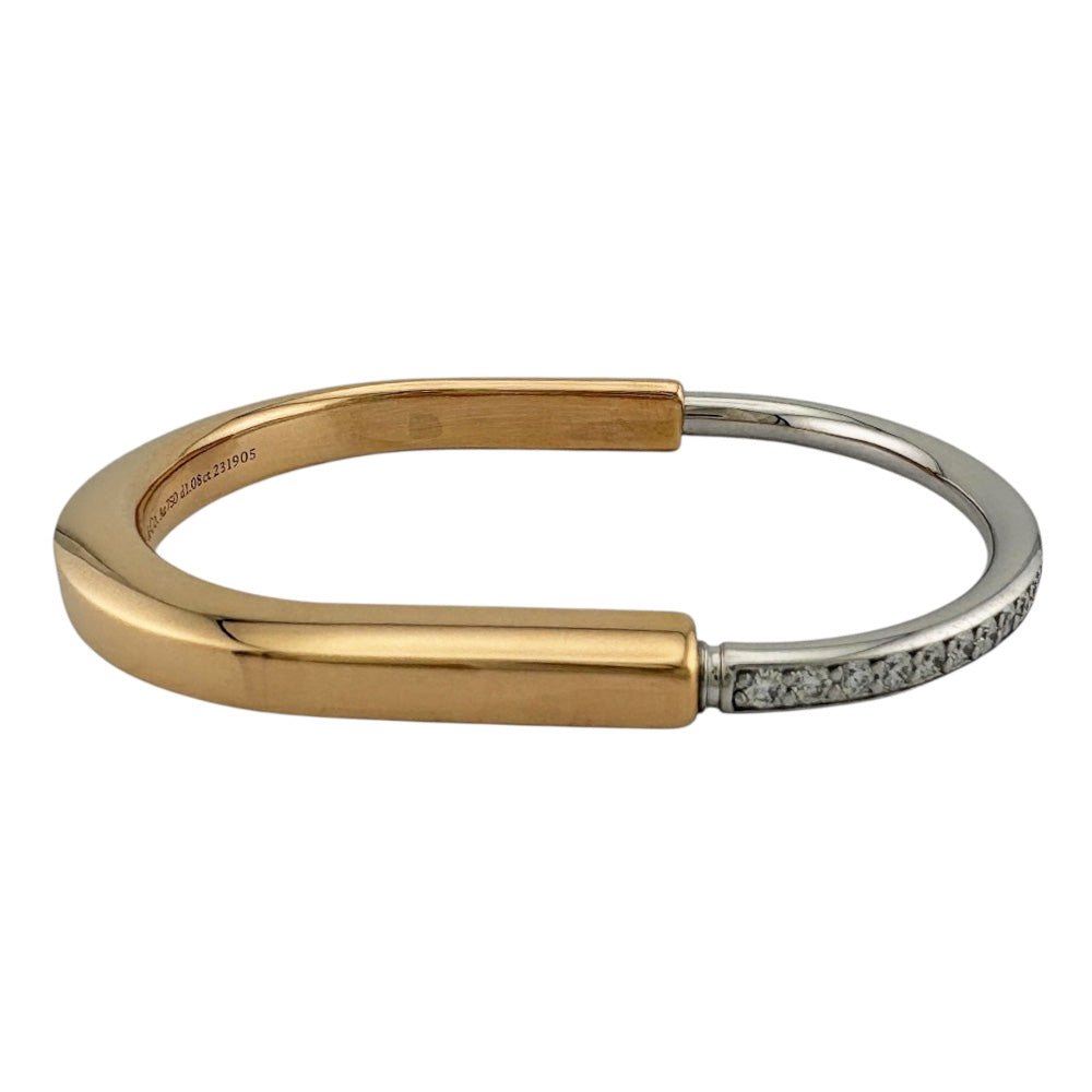 TIFFANY&Co. ティファニー ティファニーロック バングル 18金 K18