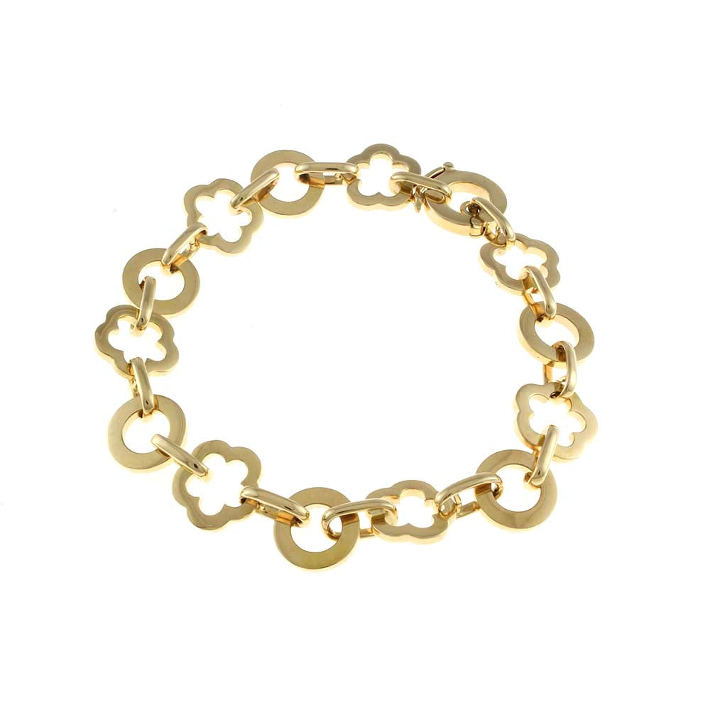 シャネル CHANEL カメリア ブレスレット 18金 K18ゴールド レディース