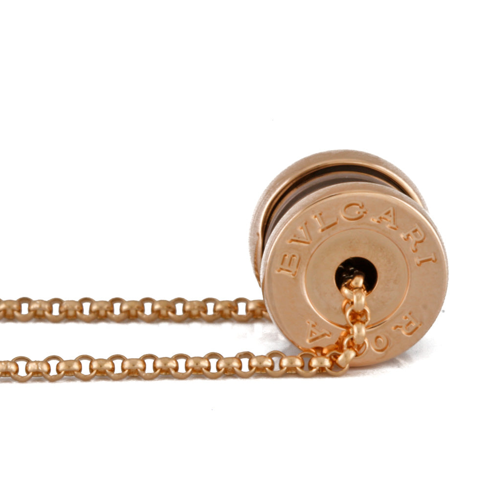 BVLGARI B-zero.1 B-zero1 Bronze Metal Necklace 18K K18 Pink