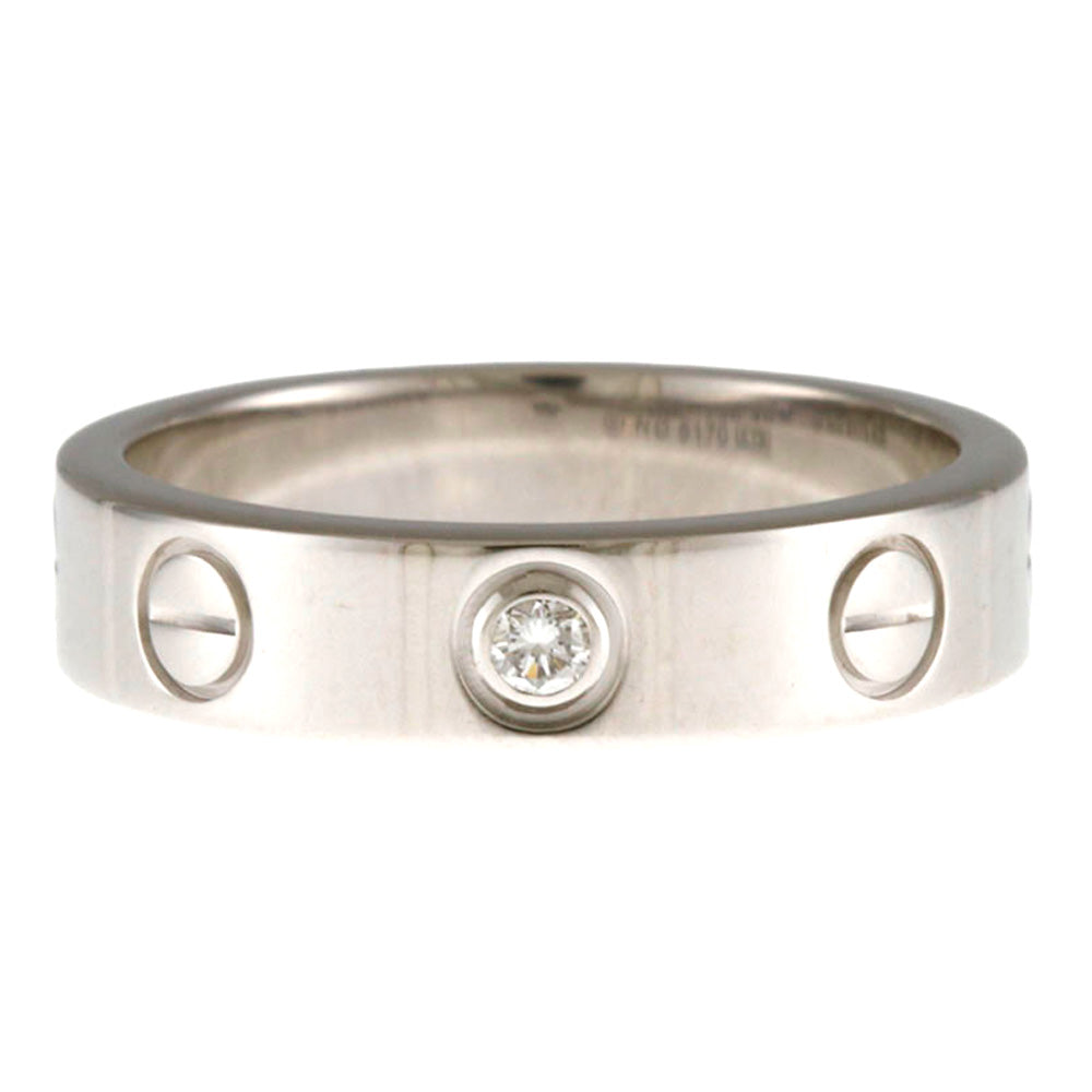 CARTIER カルティエ ミニラブ リング 指輪 6号 18金 K18ホワイト
