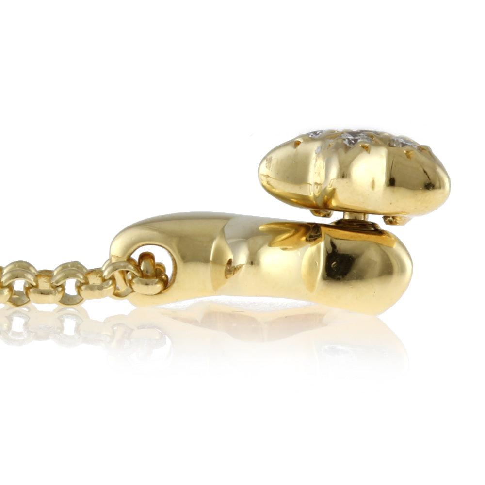 タサキ TASAKI ネックレス 18金 K18イエローゴールド ダイヤモンド