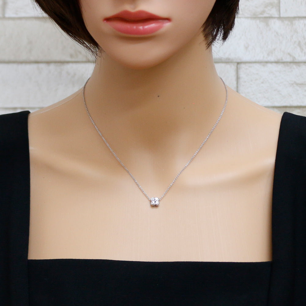 TIFFANY&Co. ティファニー ベゼルセット ネックレス Pt950 TIFFANY&Co. ティファニー ベゼルセット ネックレス Pt950
