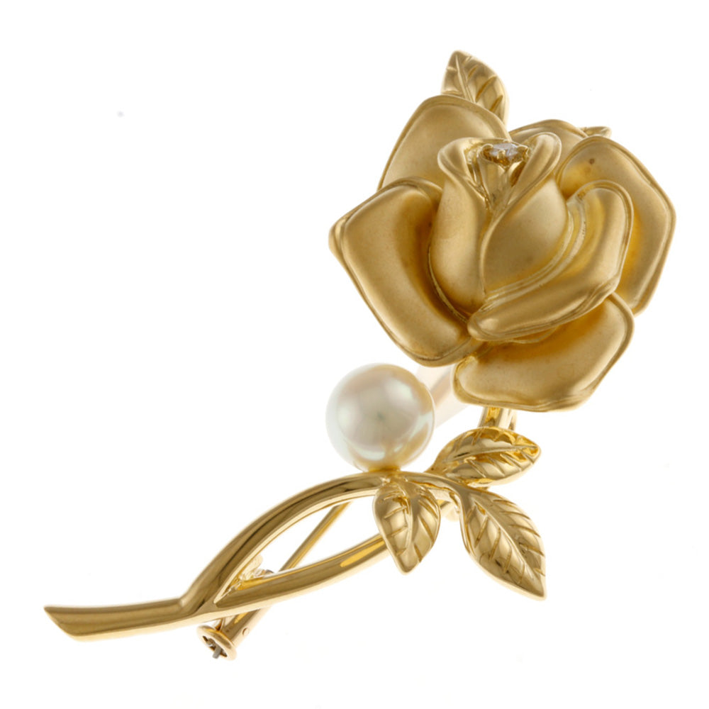 MIKIMOTO ブローチ MIKIMOTO ミキモト パール サークル ブローチ アコヤパール4.4mm