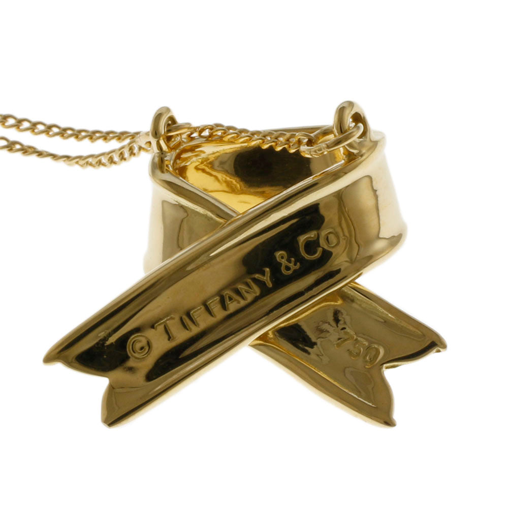TIFFANY&Co. ティファニー リボン ネックレス 18金 K18ゴールド