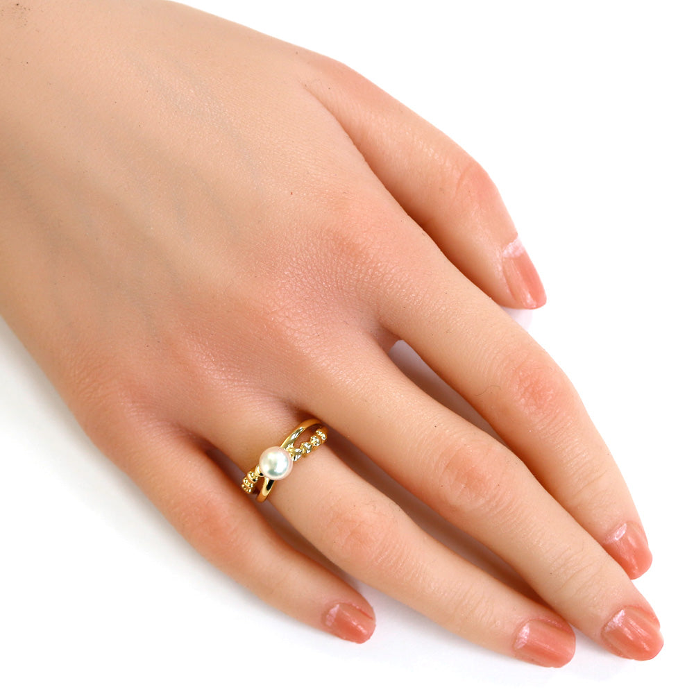 MIKIMOTO ミキモト リング 指輪 11号 18金 K18ゴールド パール