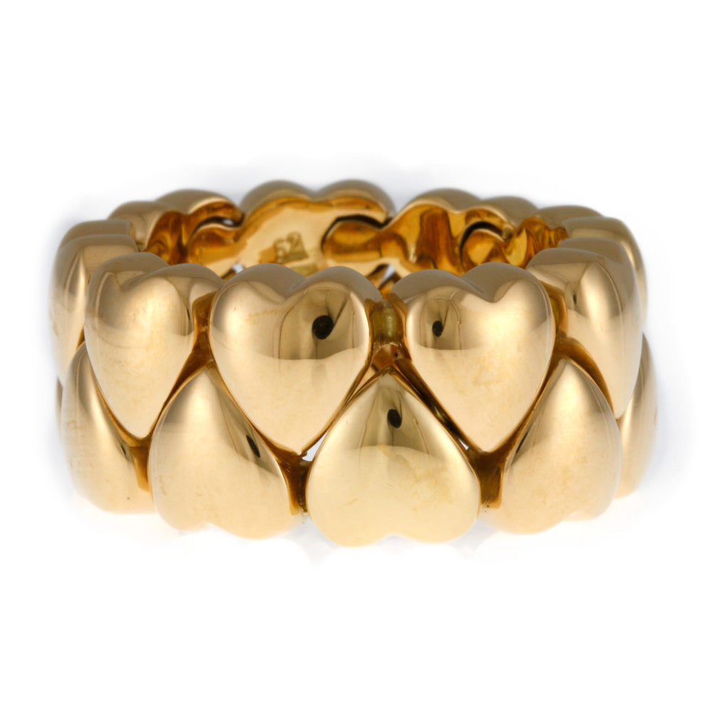 カルティエ リング 指輪 ダブルハート CARTIER カルティエ ダブルハート リング 指輪 12号 18金 K18