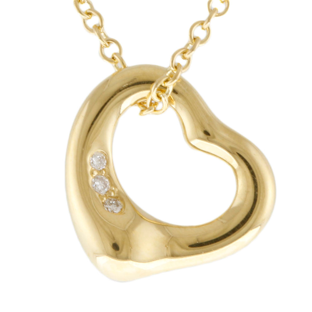TIFFANY&Co. ティファニー オープンハート ネックレス 18金 K18
