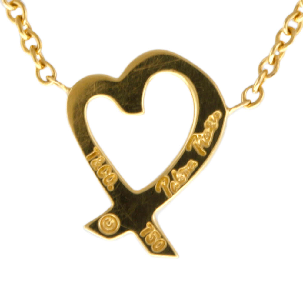 TIFFANY&Co. ティファニー ラビングハート ネックレス 18金 K18 TIFFANY&Co. ティファニー ラビングハート ネックレス 18金 K18