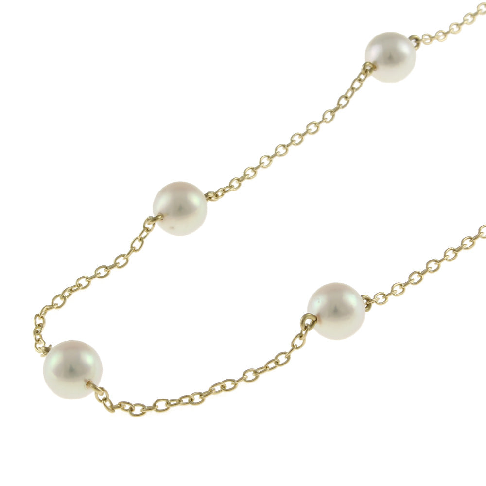 ミキモト MIKIMOTO ネックレス 18金 K18イエローゴールド パール
