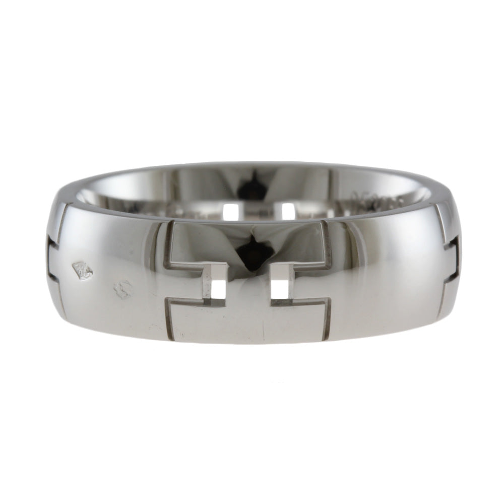 エルメス Hermes K18WG ヘラクレス ダイヤリング （8号） HERMES エルメス K18WG ホワイトゴールド エヴァー ヘラクレス