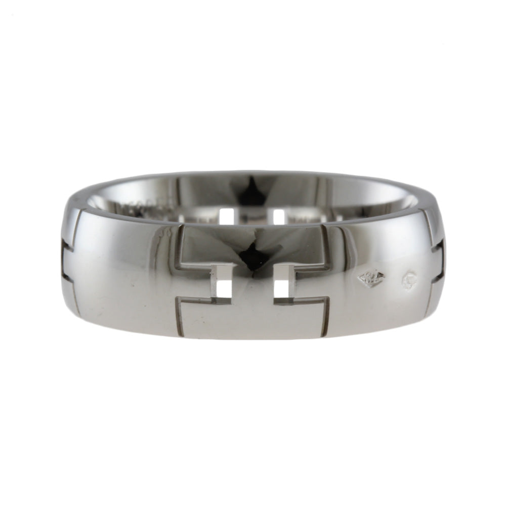 エルメス Hermes K18WG ヘラクレス ダイヤリング （8号） エルメス HERMES ヘラクレス #48 リング・指輪 8号 18金 K18