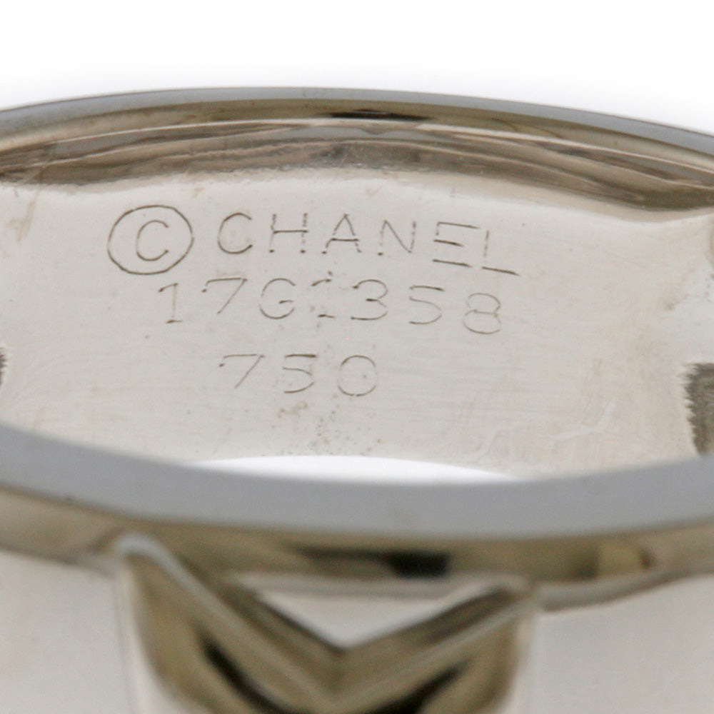 CHANEL シャネル スリーシンボル リング 指輪 14号 18金 K18ホワイト