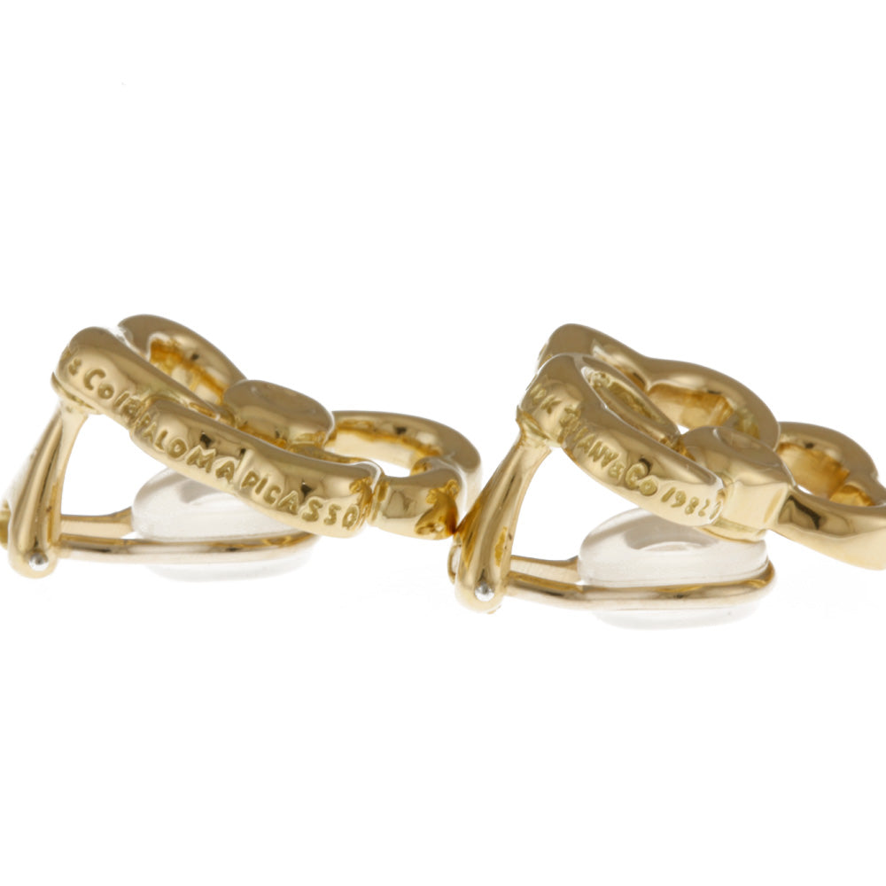TIFFANY&Co. ティファニー トリプルハート イヤリング 18金 K18