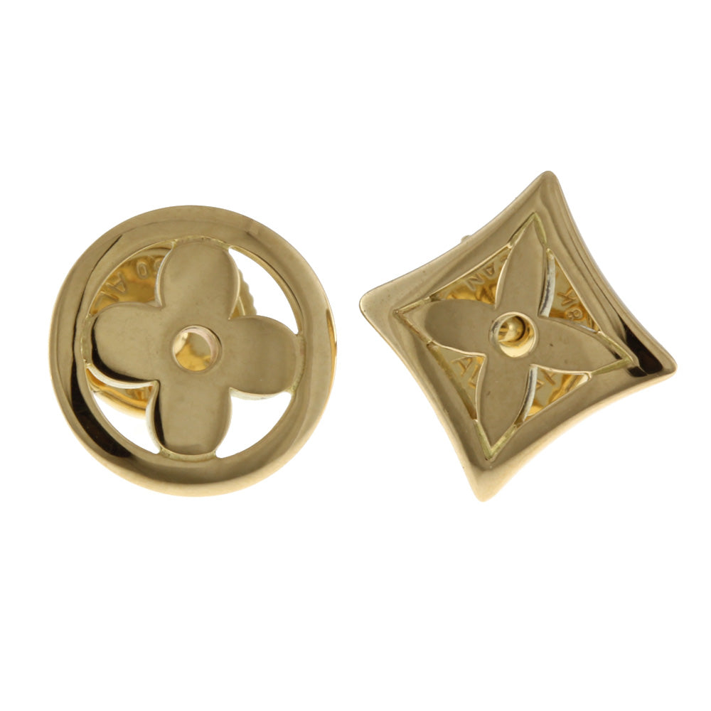 ルイヴィトン LOUIS VUITTON ピュス モノグラム レジーユ ピアス 18金
