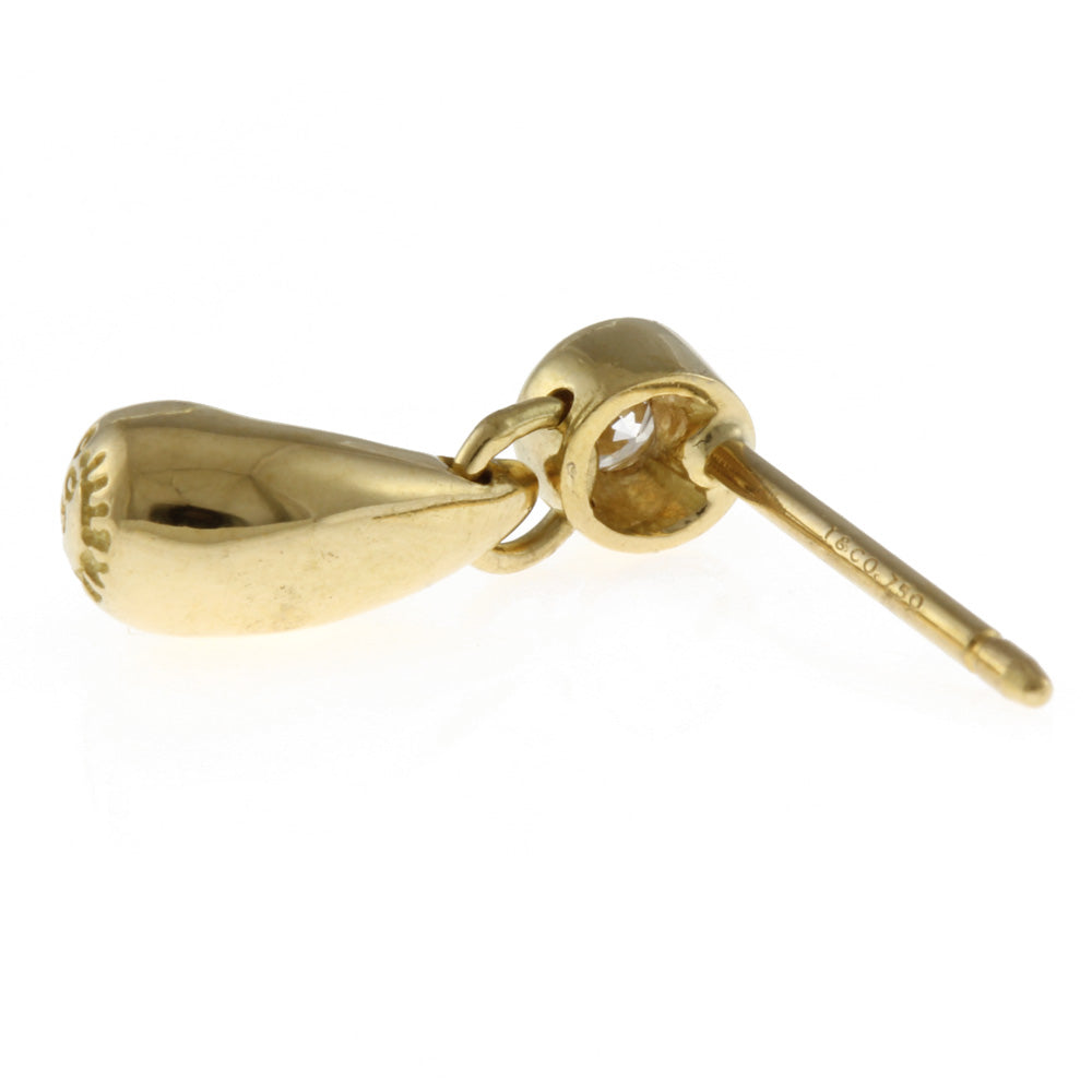 ティファニー TIFFANY&Co. ティアドロップ ピアス 18金 K18イエロー