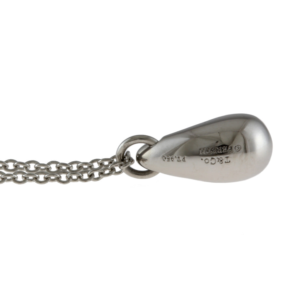 ティファニー TIFFANY&Co. ティアドロップ ネックレス Pt950プラチナ