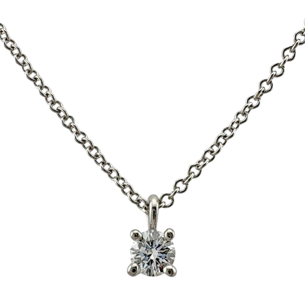 TIFFANY&Co. ティファニー ソリティア ネックレス Pt950プラチナ