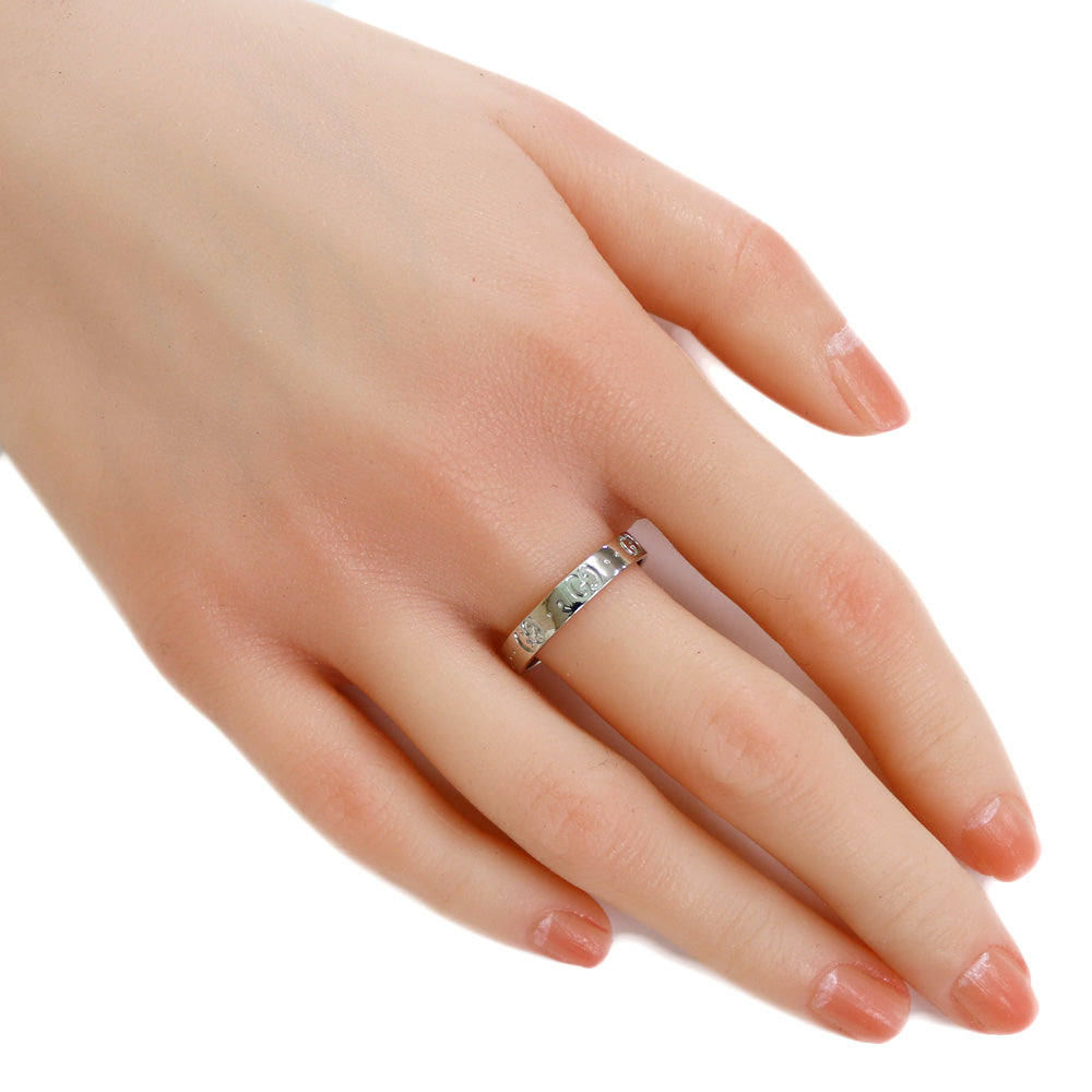 GUCCI グッチ アイコン リング 指輪 20号 18金 K18ホワイトゴールド