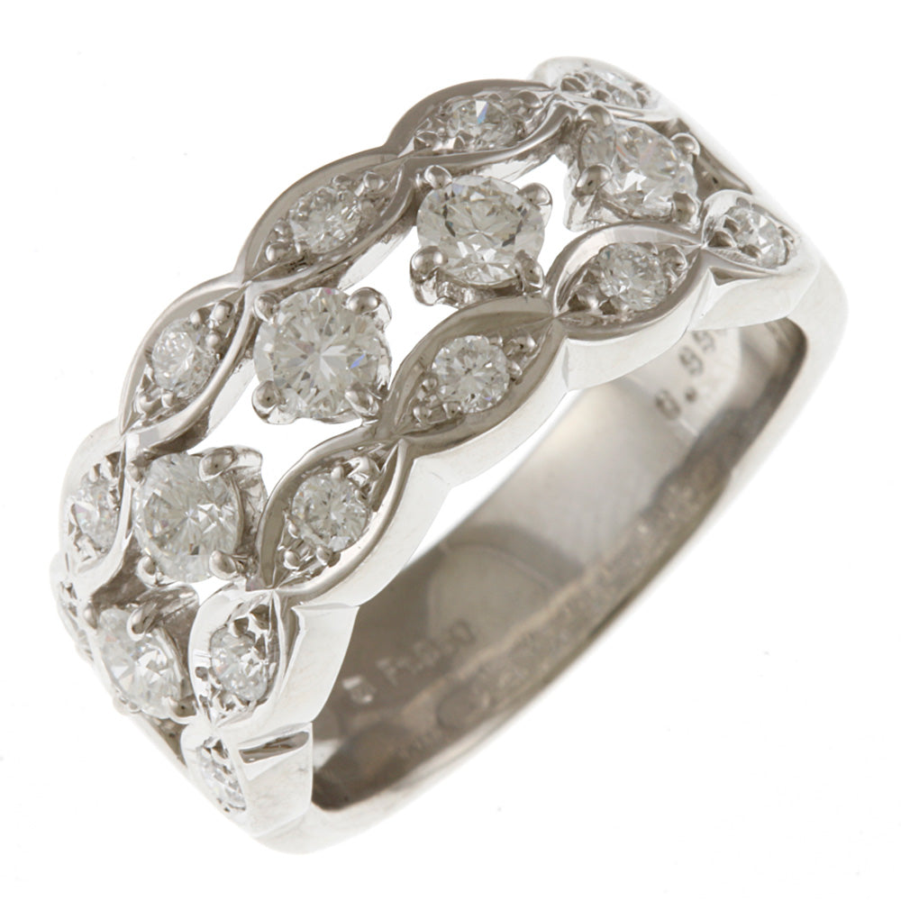 [中古] ミキモト サファイア リング 13号位 Pt950 プラチナ ブルーサファイア1.38ct ダイヤモンド0.75ct 6.4g 指輪 鑑別書付 MIKIMOTO MIKIMOTO ミキモト パール 真珠 2P ダイヤモンド リング・指輪