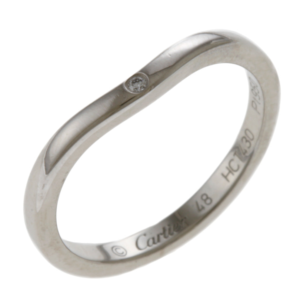 CARTIER カルティエ バレリーナ ウエディング リング 指輪 8号 Pt950