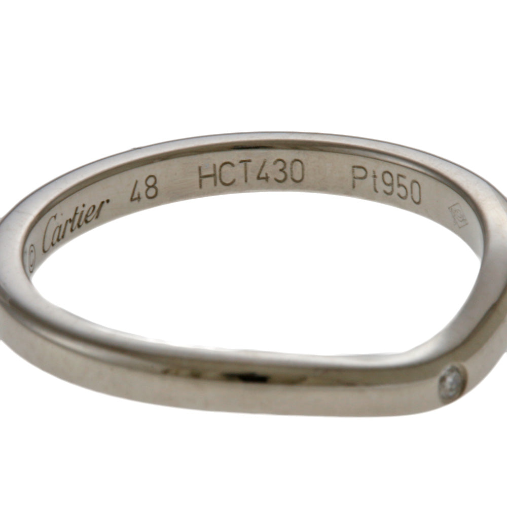 CARTIER カルティエ バレリーナ ウエディング リング 指輪 8号 Pt950
