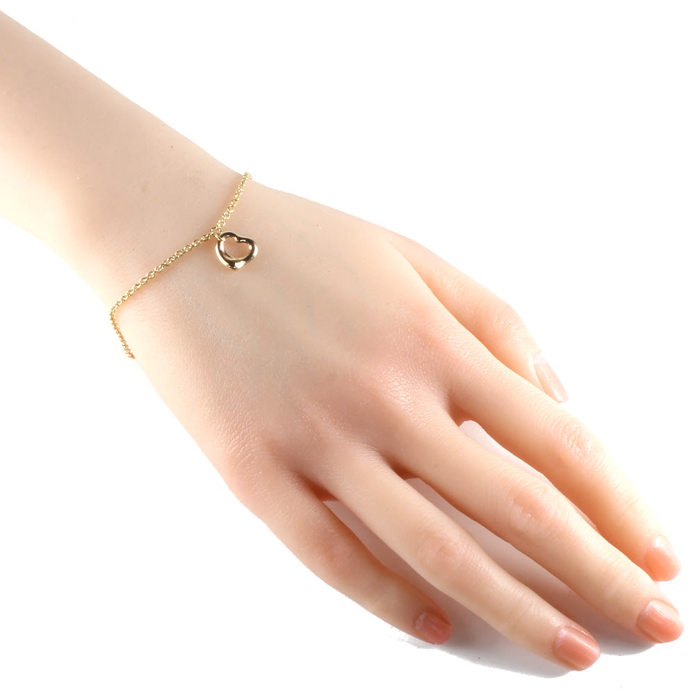 ティファニー オープンハート ブレスレット　18金　18k ティファニー TIFFANY&Co. オープンハート ブレスレット 18金 K18