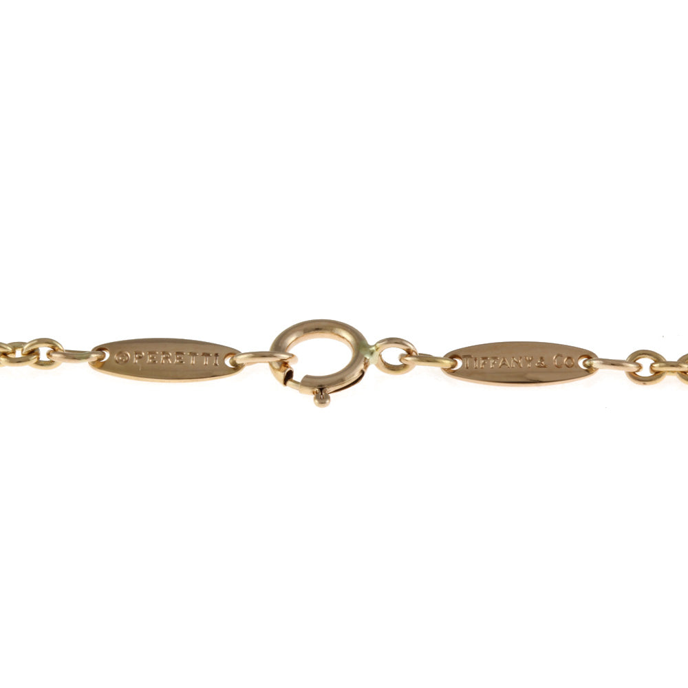 ティファニー TIFFANY&Co. オープンハート ブレスレット 18金 K18