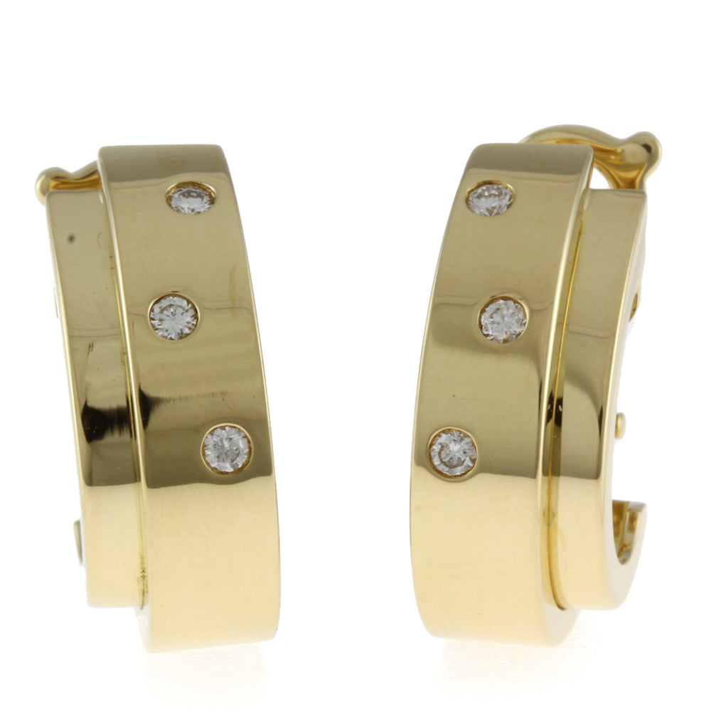 Piaget Possession Earrings 18K Yellow Gold Diamond Women's Pre