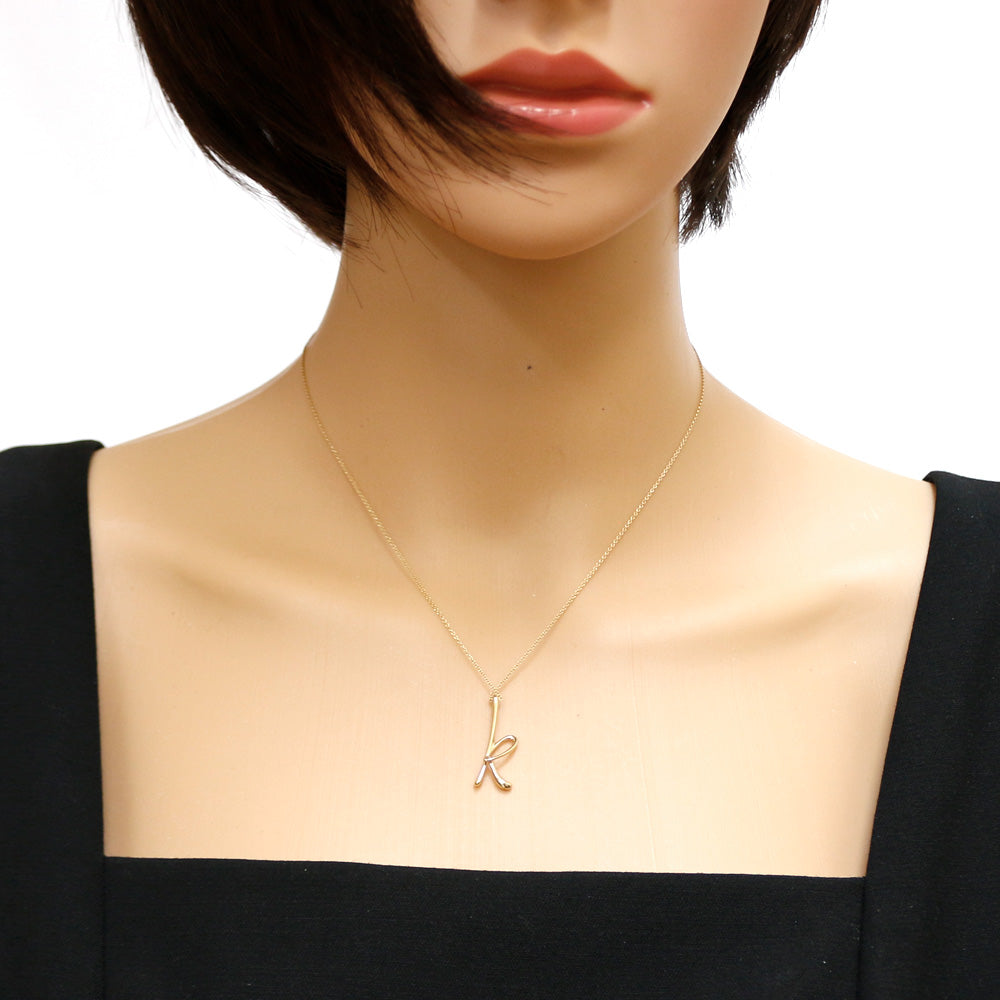 TIFFANY&Co. ティファニー レターK ネックレス 18金 K18イエロー