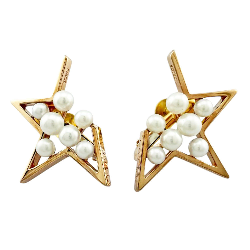 TASAKI 星型ピアス 片耳用 ゴールド　アブストラクトスター TASAKI タサキ アブストラクト スター イヤリング 18金 K18ピンク