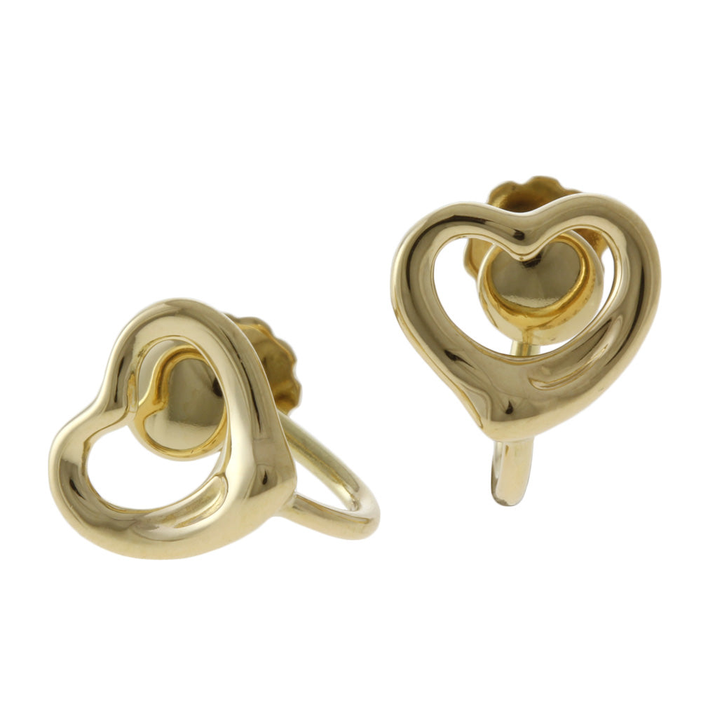 ティファニー TIFFANY&Co. オープンハート イヤリング 18金 K18