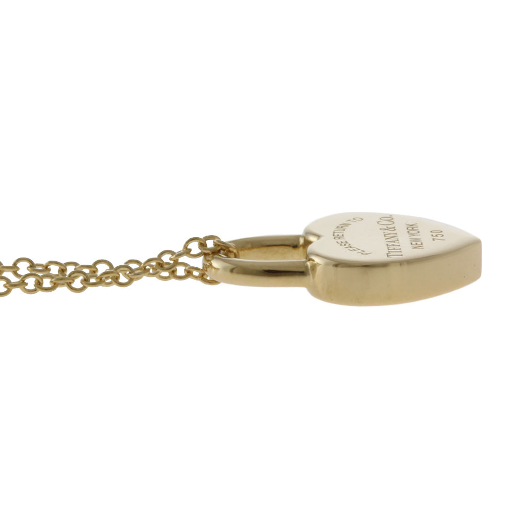 ティファニー TIFFANY&Co. ハートロック ネックレス 18金 K18イエロー