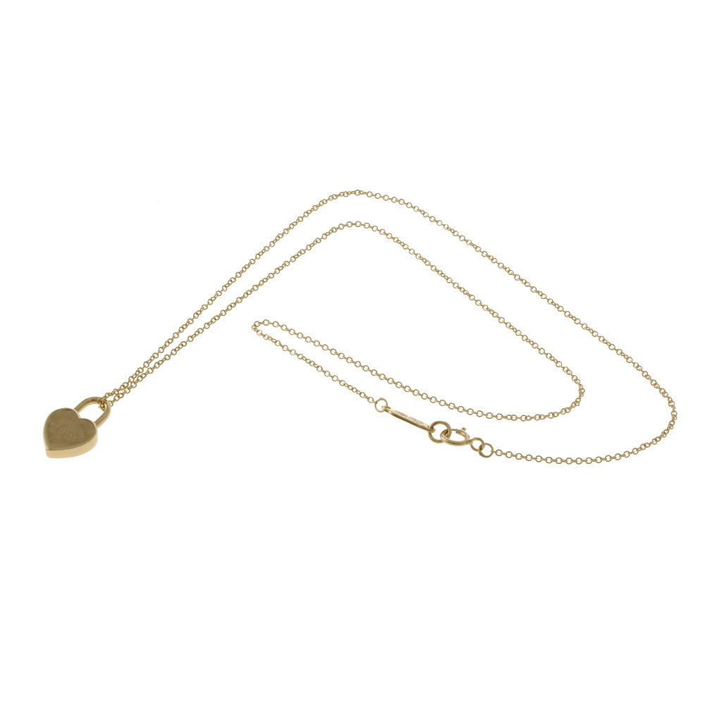 ティファニー TIFFANY&Co. ハートロック ネックレス 18金 K18イエロー