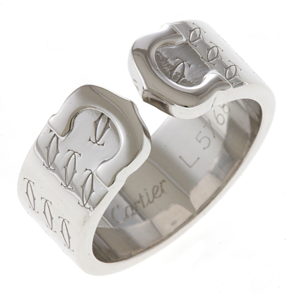 CARTIER カルティエ C2 リング 指輪 14.5号 18金 K18ホワイトゴールド