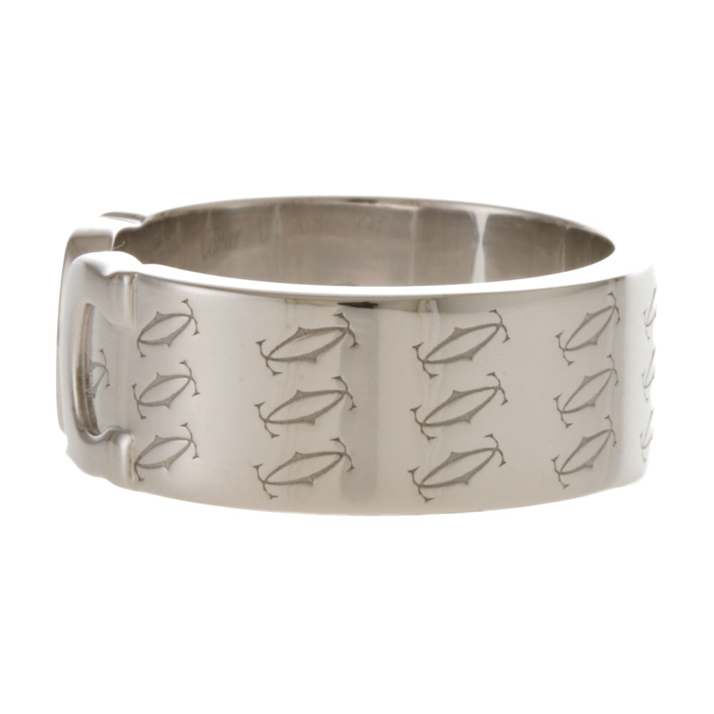 CARTIER カルティエ C2 リング 指輪 14.5号 18金 K18ホワイトゴールド