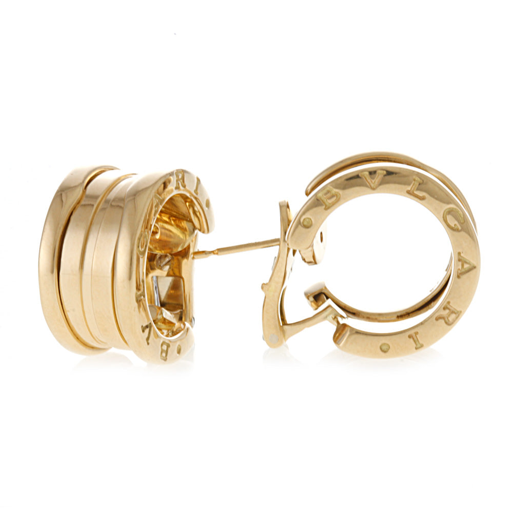 ブルガリ BVLGARI ビー・ゼロワン ピアス 18金 K18イエローゴールド