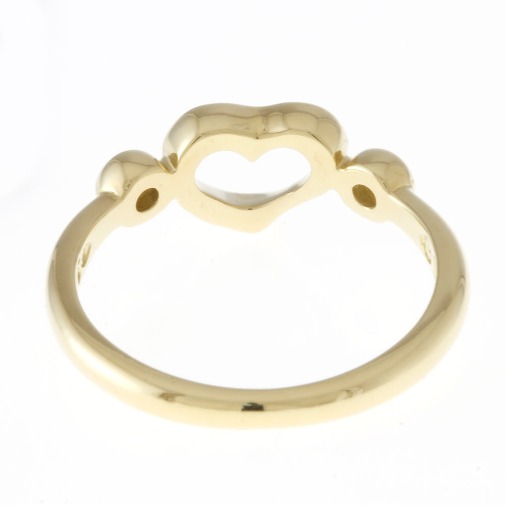 Tiffany & Co. Open Heart Ring, Size 7.5, 18K Yellow Gold